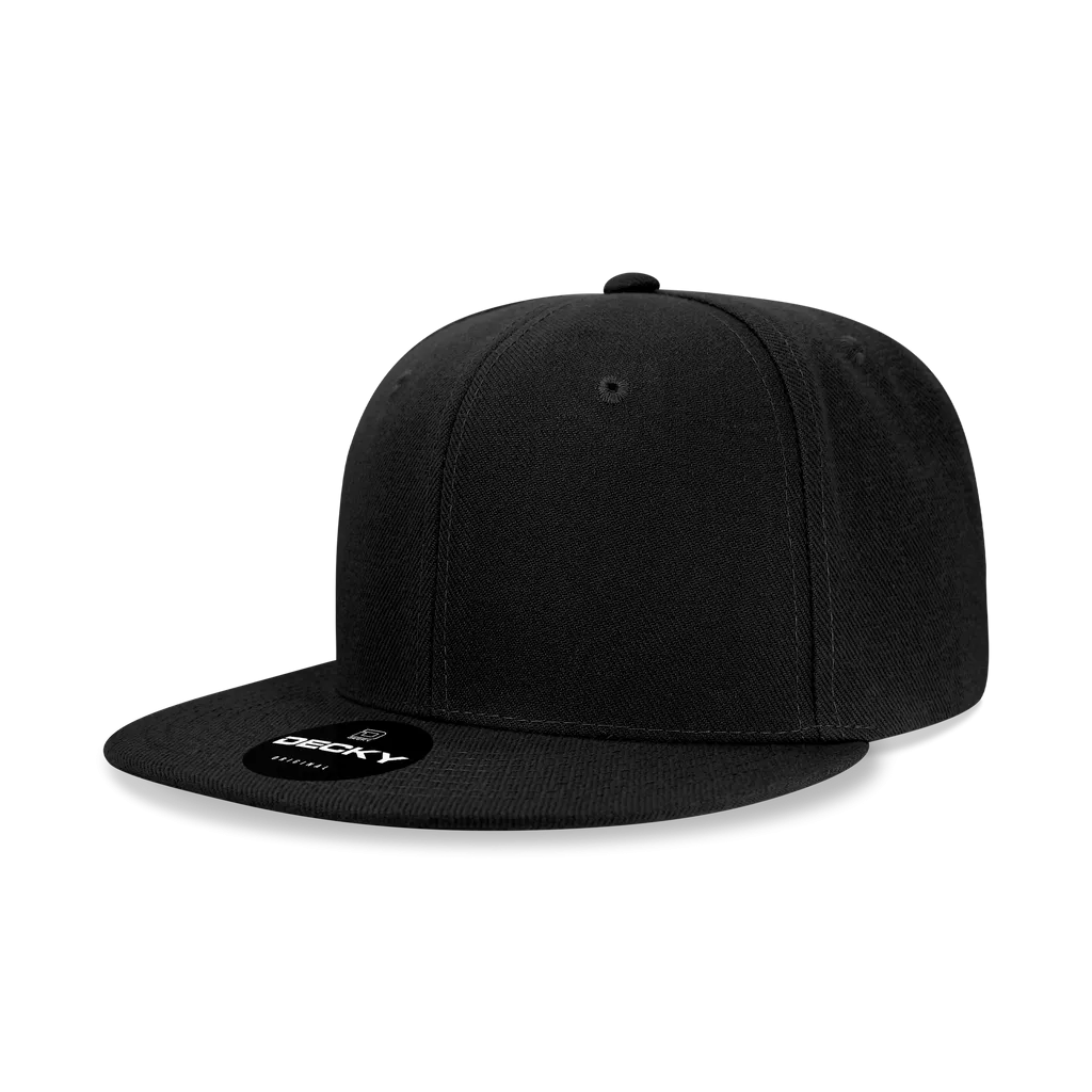 48 Pack Wholesale Bulk Snapback Hats, Blank Vintage Snapback Flat Bill Caps - Decky 4803