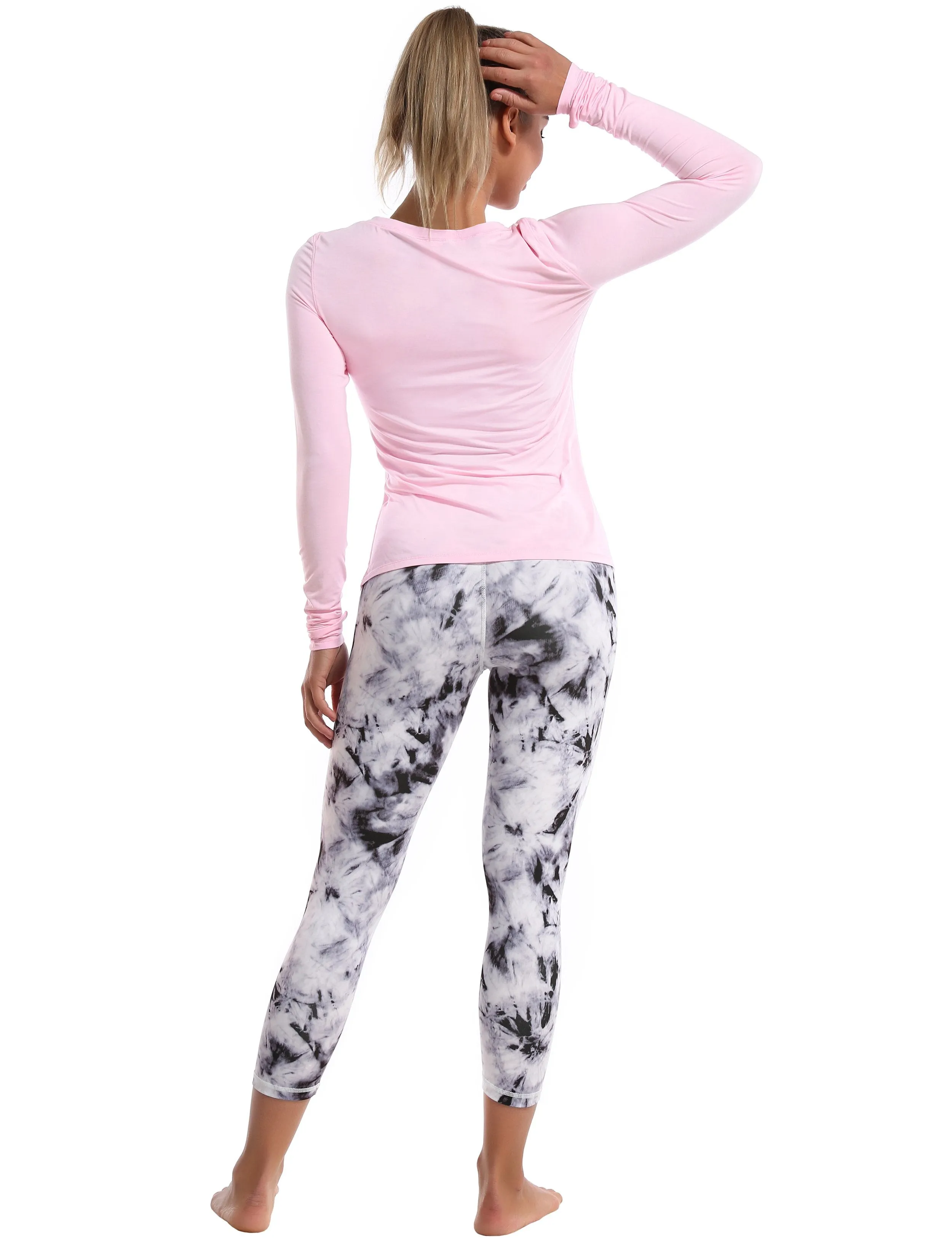 Athlete Long Sleeve Tops lightpink ins_Running