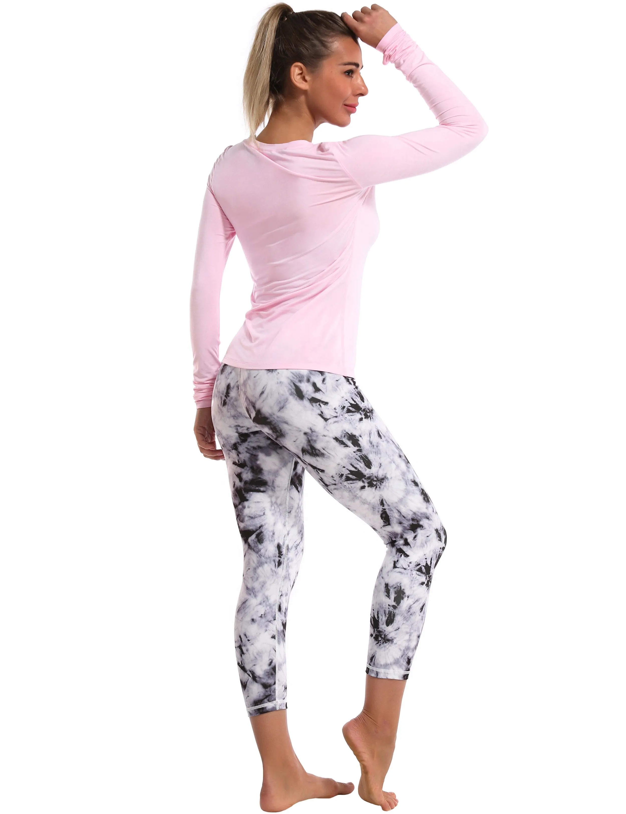 Athlete Long Sleeve Tops lightpink ins_Running