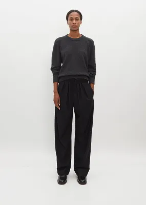 Belted Cropped Cashmere Pants