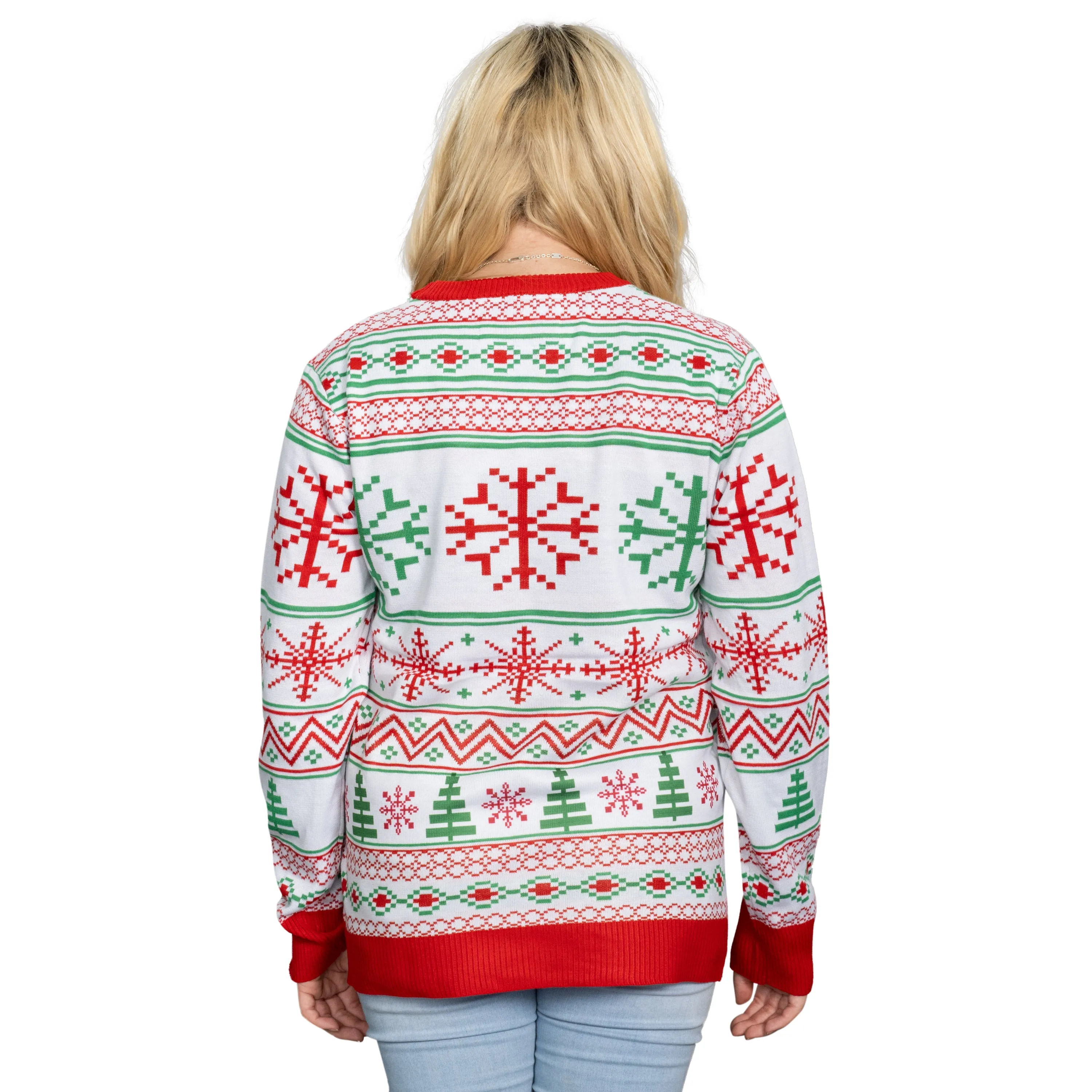 Best Friends Fair Isle Faces South Park Ugly Christmas Sweater