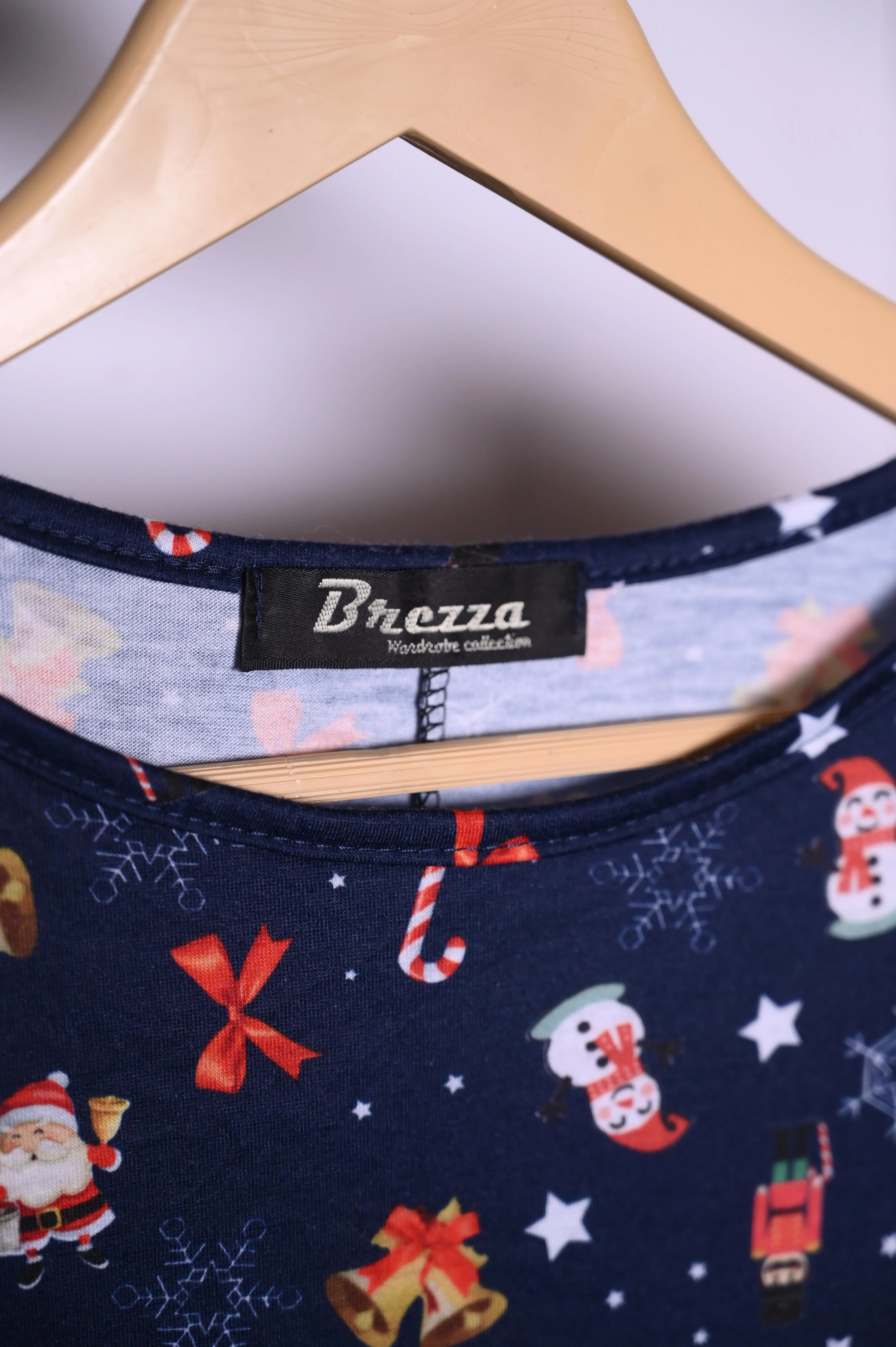 Brezza Navy Blue Santa Dress (Small, Good Condition)