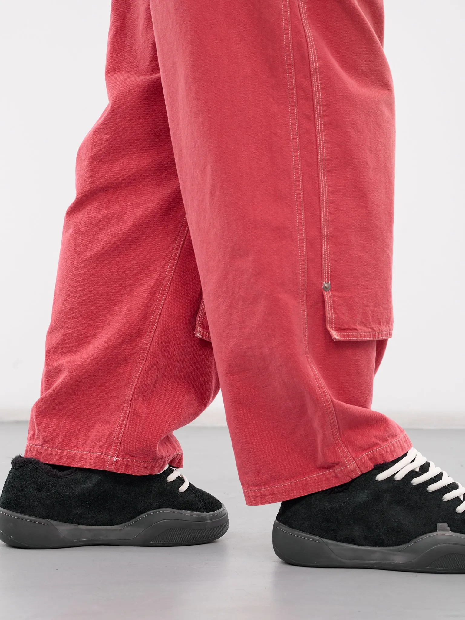 California W-Knee Baggy Pants (K2403LP084-RED)