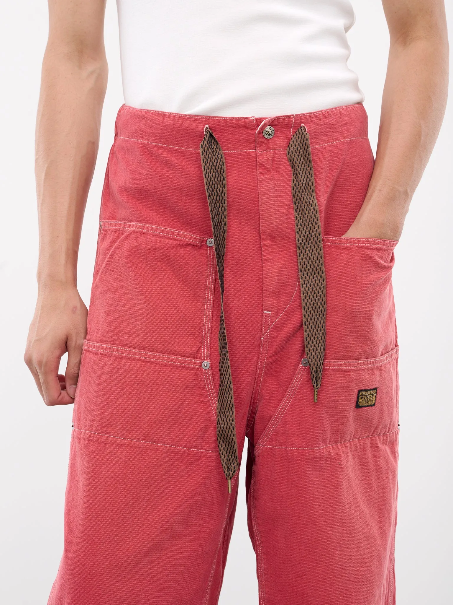 California W-Knee Baggy Pants (K2403LP084-RED)