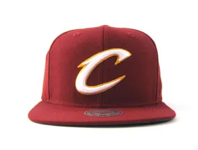 Cleveland Cavaliers Mitchell & Ness Snapback Hats (Burgundy)