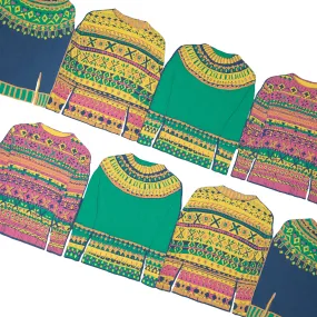 Concertina Garland - Fairisle Sweaters