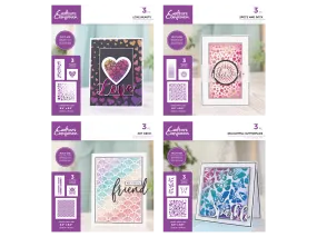 Crafter's Companion Glitter Paste Stencils Selection