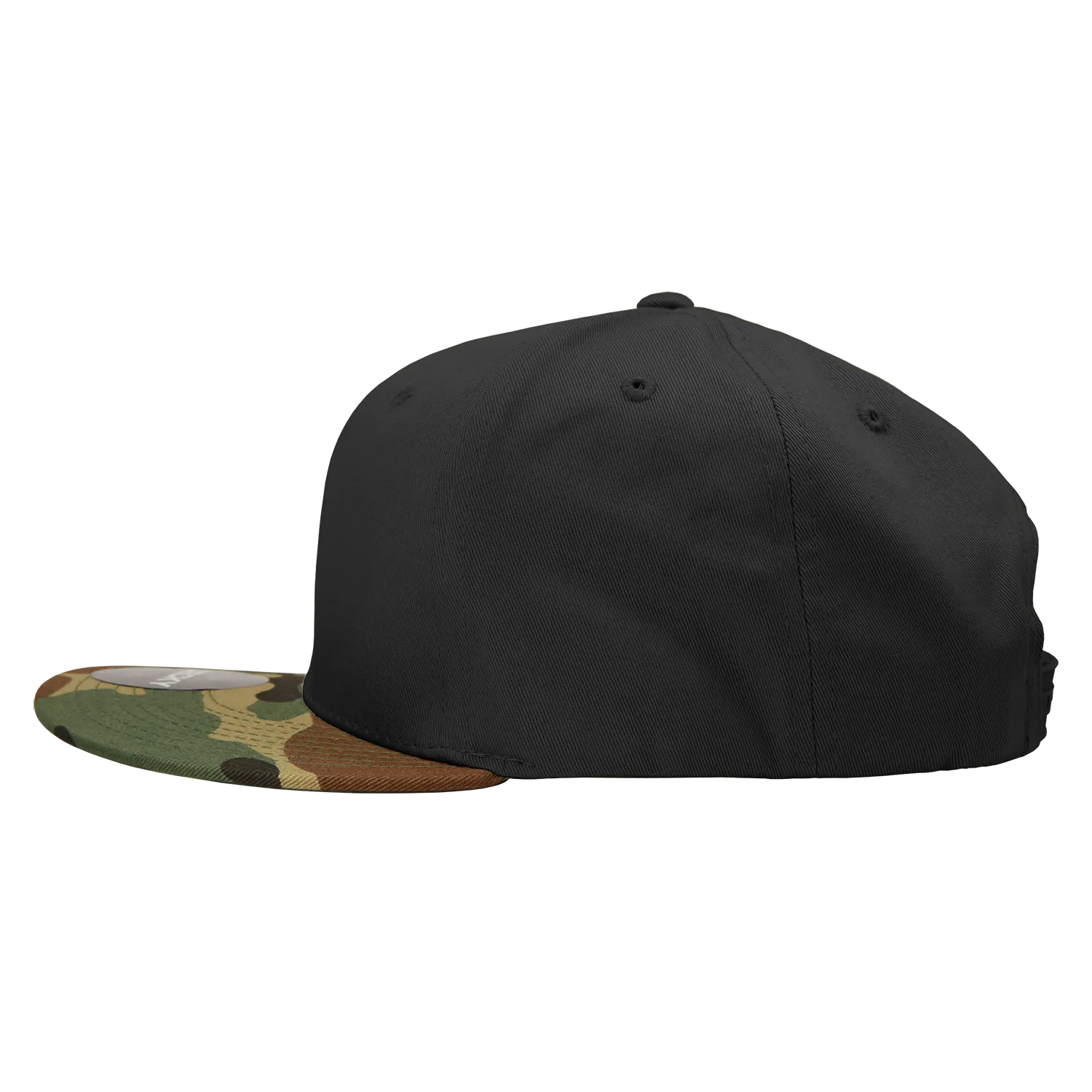 Decky 1047 Digital Camo Snapback Hat, 6 Panel Camouflage Flat Bill Cap