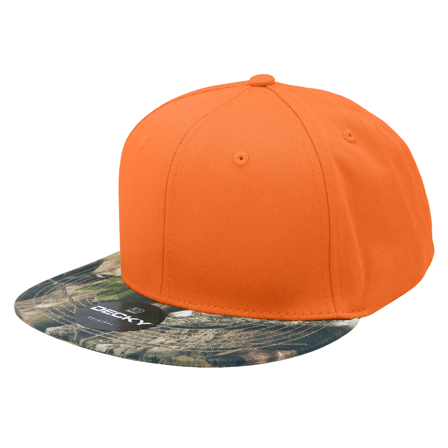 Decky 1047 Digital Camo Snapback Hat, 6 Panel Camouflage Flat Bill Cap