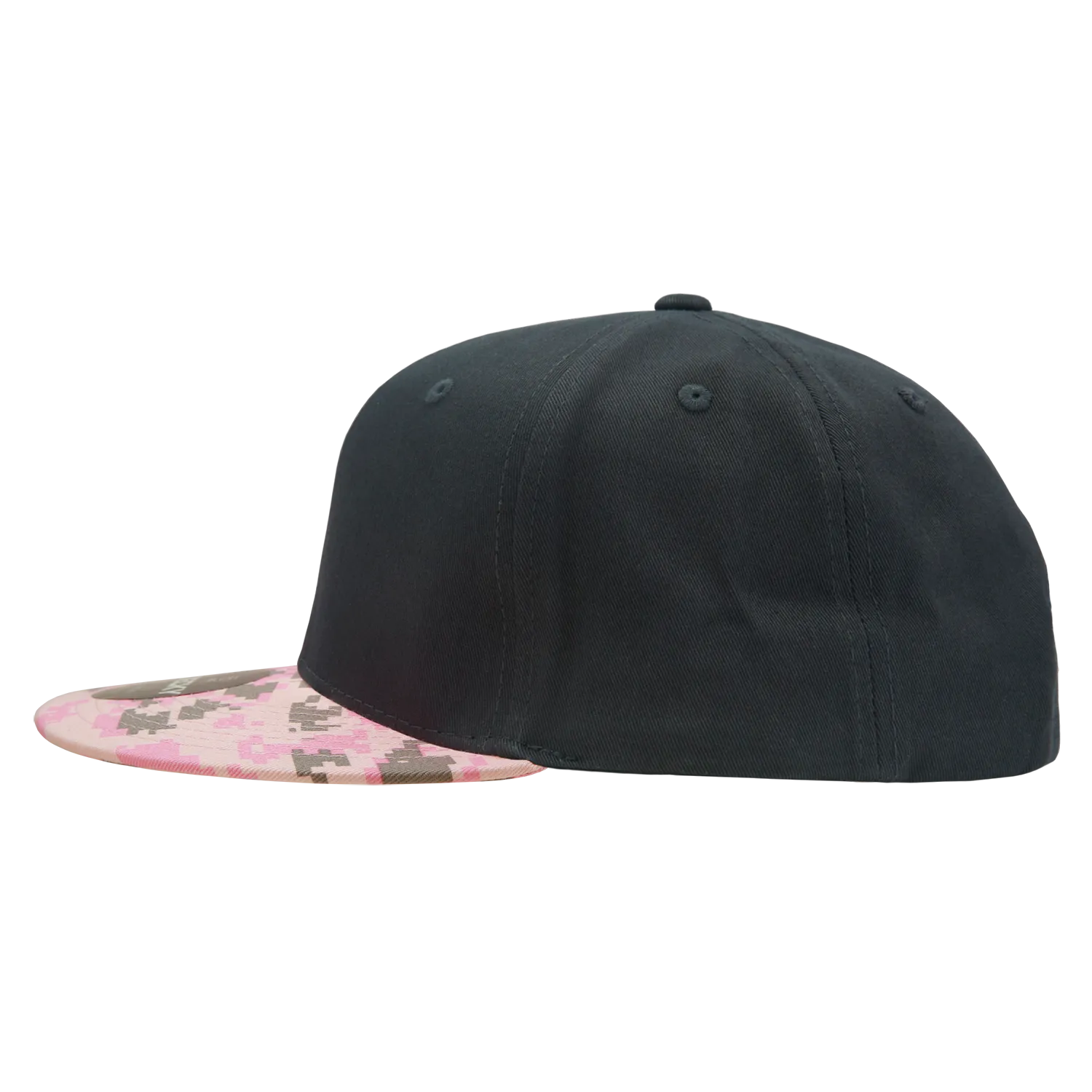 Decky 1047 Digital Camo Snapback Hat, 6 Panel Camouflage Flat Bill Cap