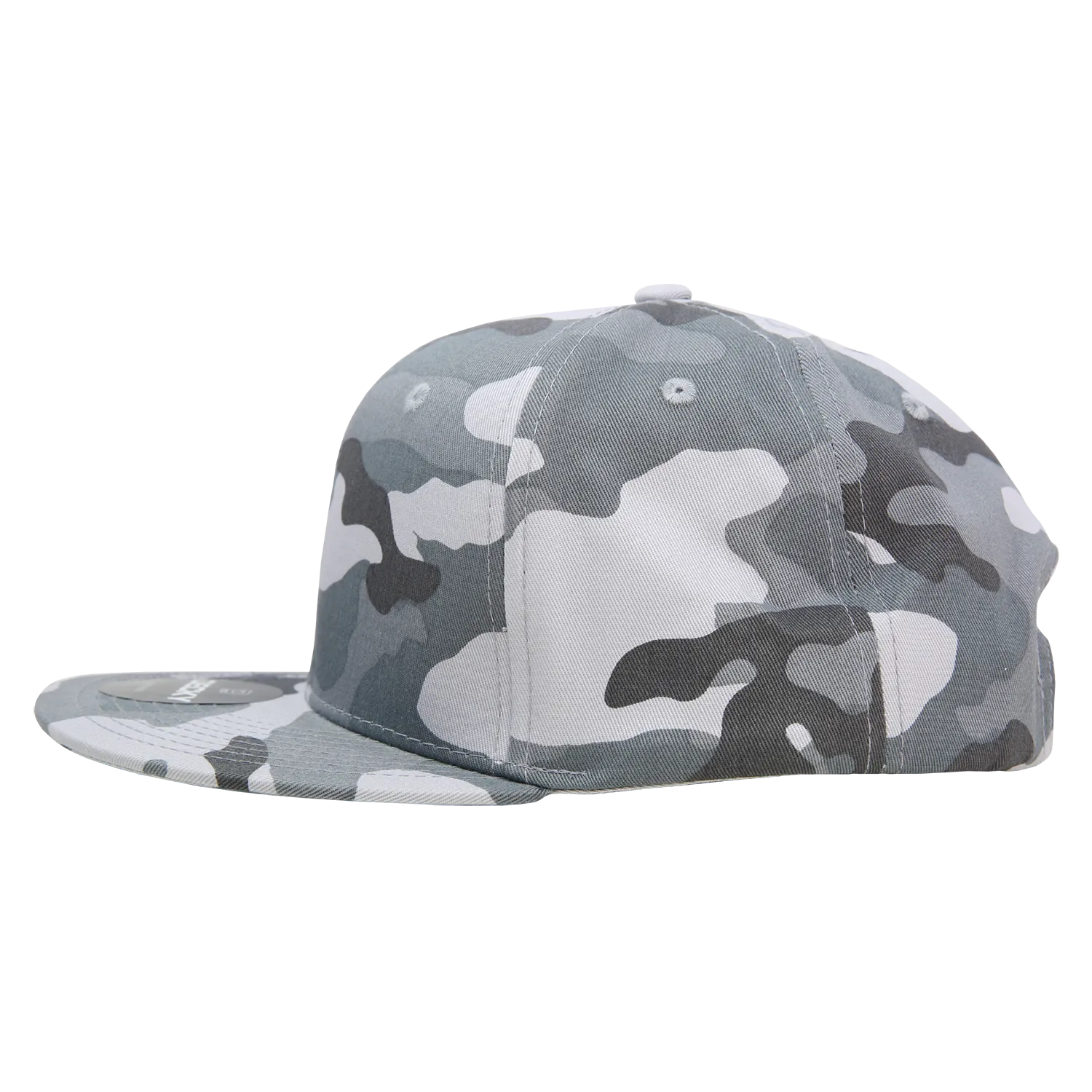 Decky 1047 Digital Camo Snapback Hat, 6 Panel Camouflage Flat Bill Cap