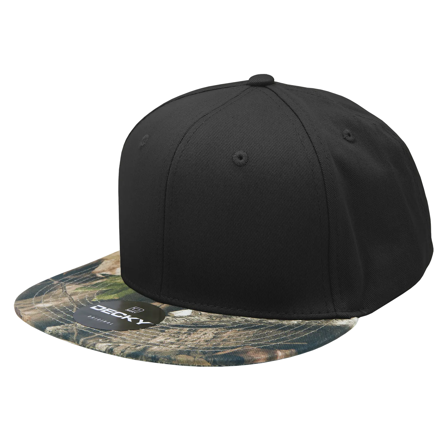 Decky 1047 Digital Camo Snapback Hat, 6 Panel Camouflage Flat Bill Cap