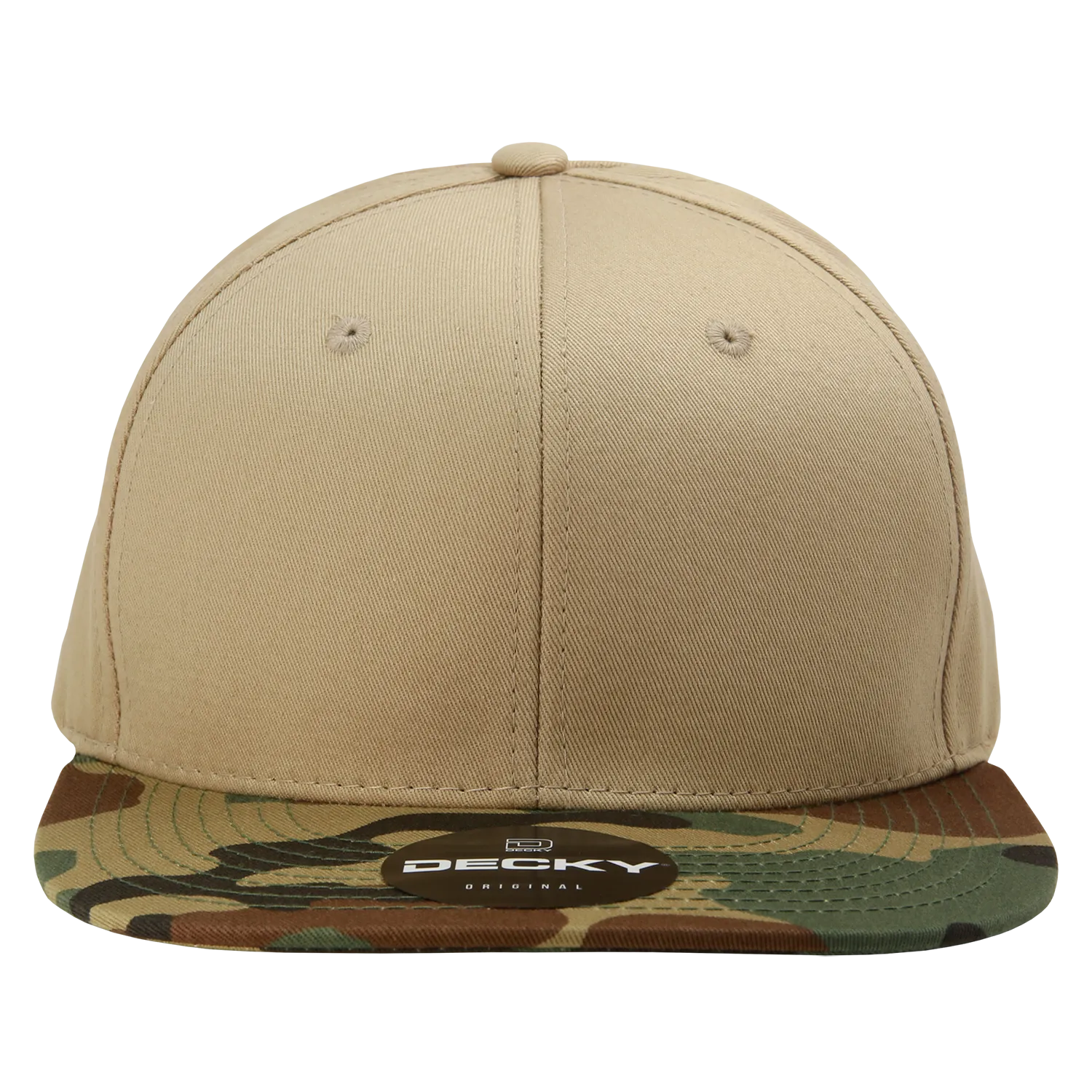 Decky 1047 Digital Camo Snapback Hat, 6 Panel Camouflage Flat Bill Cap