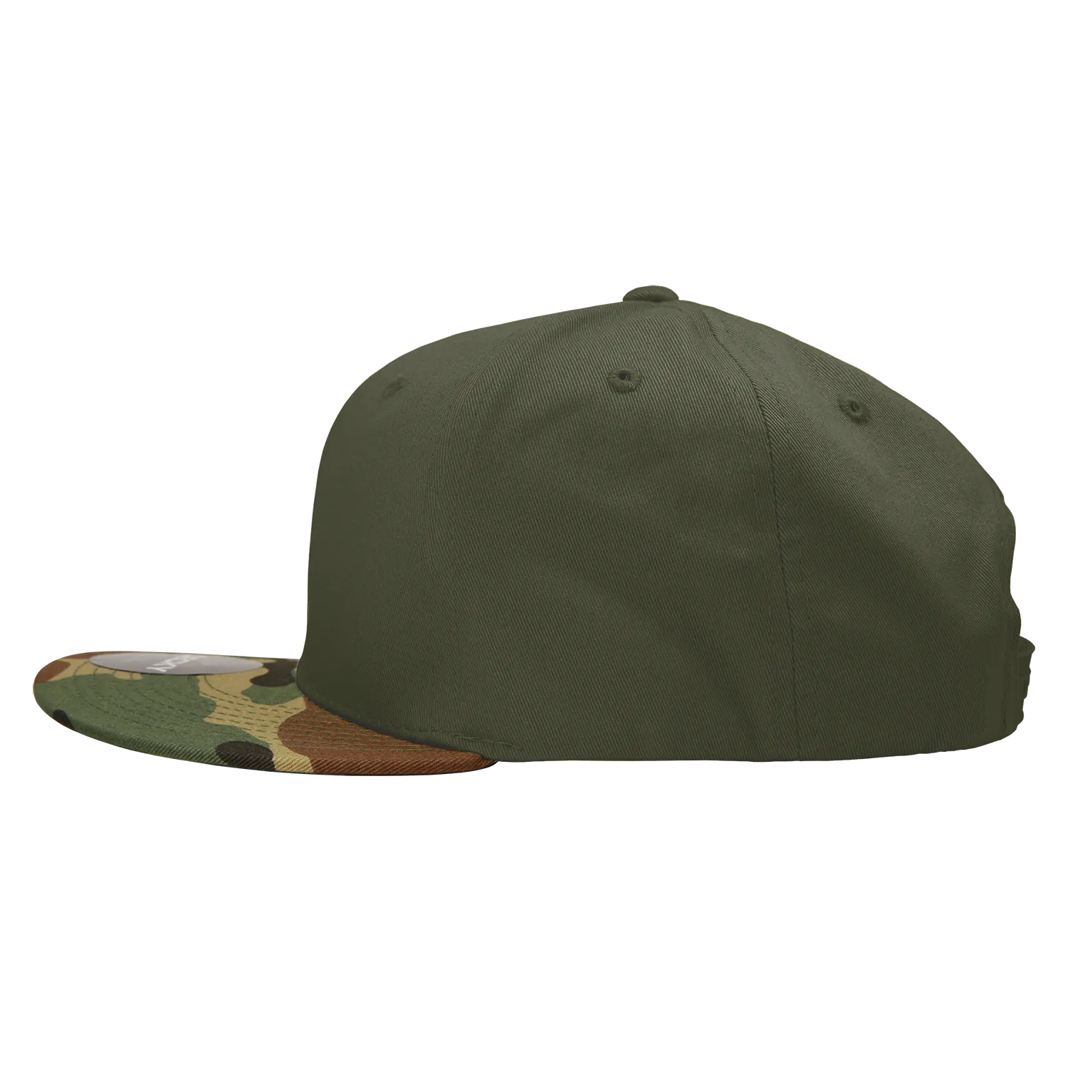 Decky 1047 Digital Camo Snapback Hat, 6 Panel Camouflage Flat Bill Cap