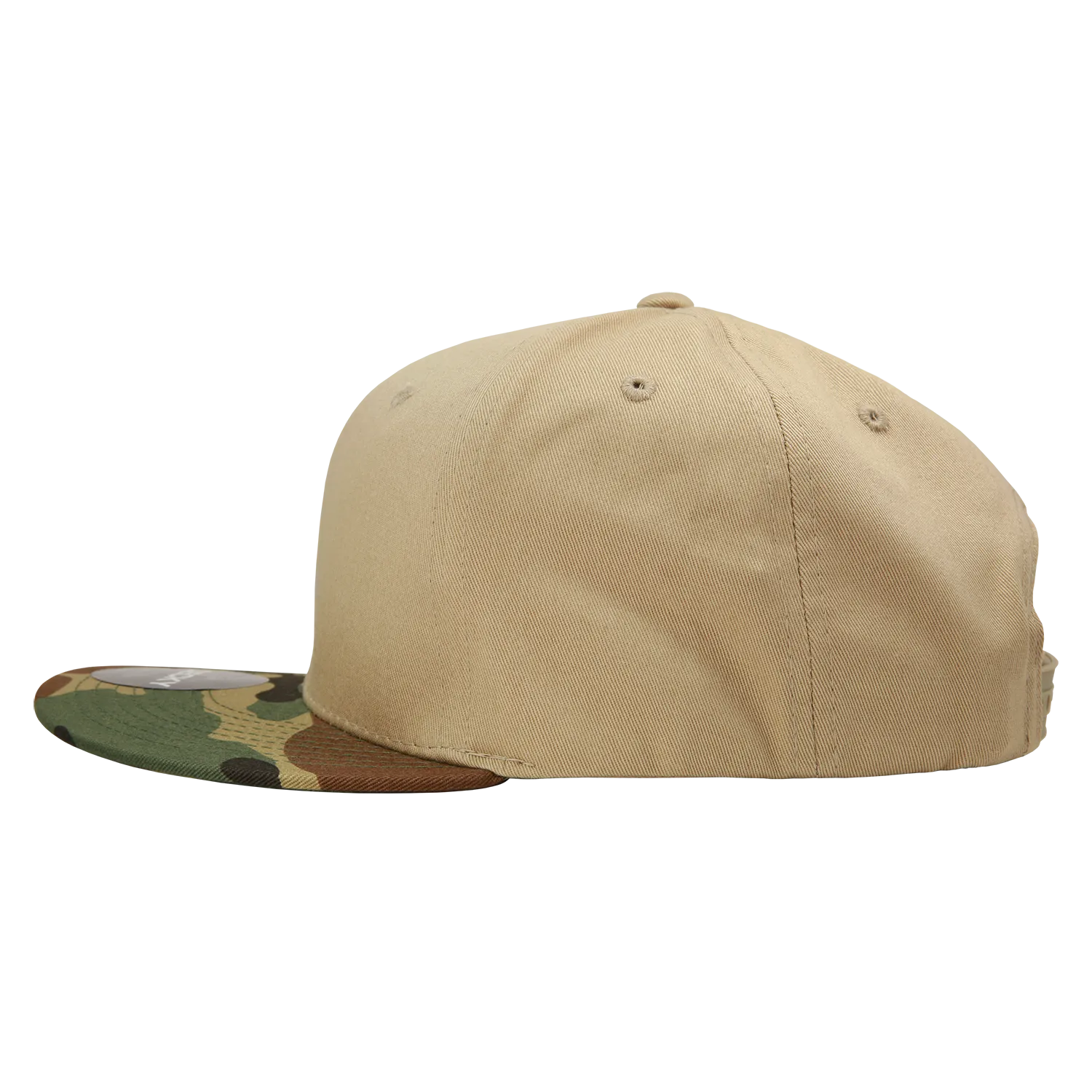 Decky 1047 Digital Camo Snapback Hat, 6 Panel Camouflage Flat Bill Cap