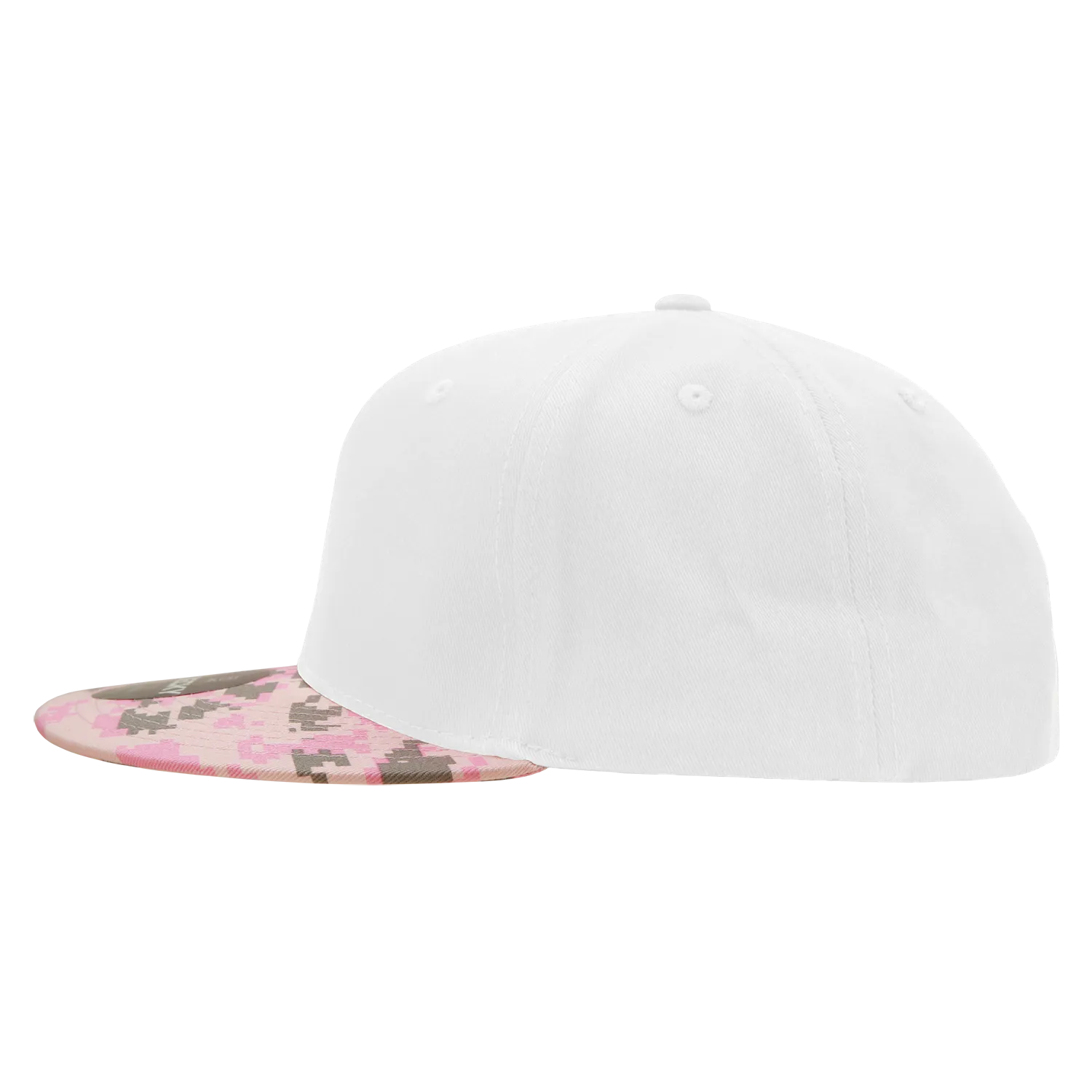 Decky 1047 Digital Camo Snapback Hat, 6 Panel Camouflage Flat Bill Cap