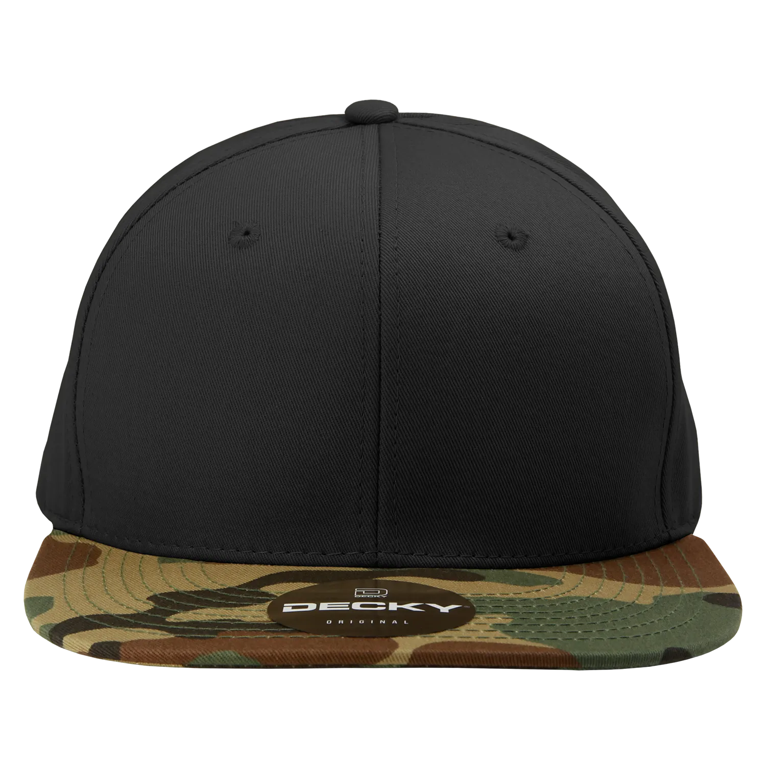 Decky 1047 Digital Camo Snapback Hat, 6 Panel Camouflage Flat Bill Cap