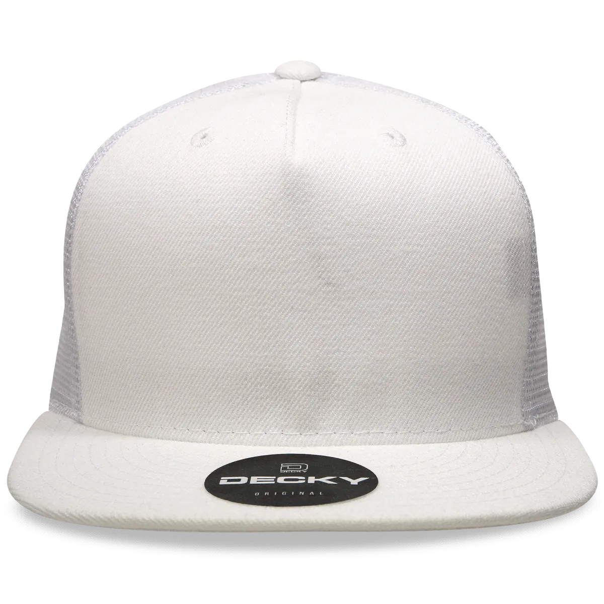 Decky 1063 5 Panel Trucker Cap, Snapback Flat Bill Hat - CASE Pricing