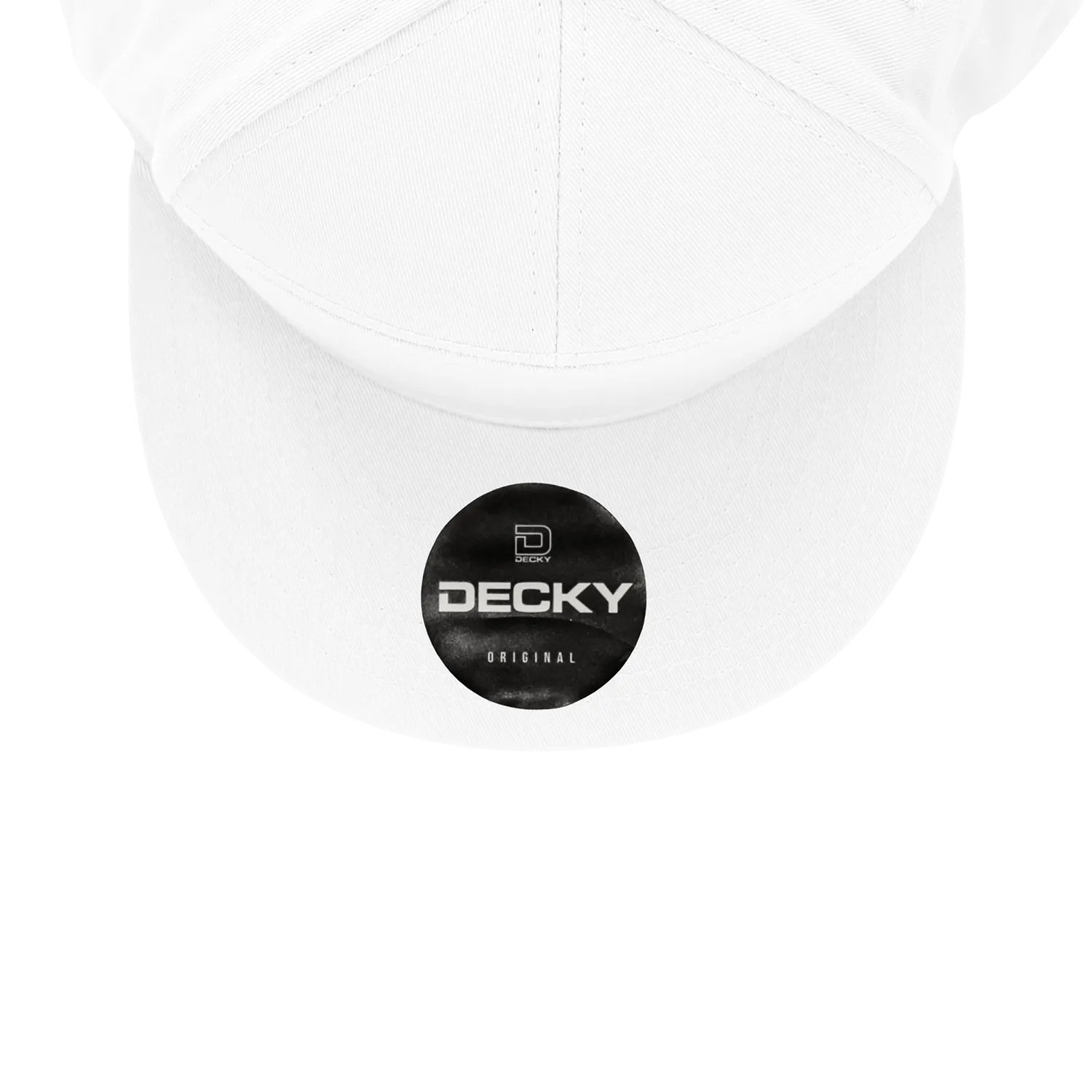 Decky 1098 7 Panel Flat Bill Hat, Snapback, 7 Panel High Profile Structured Cap - CASE Pricing