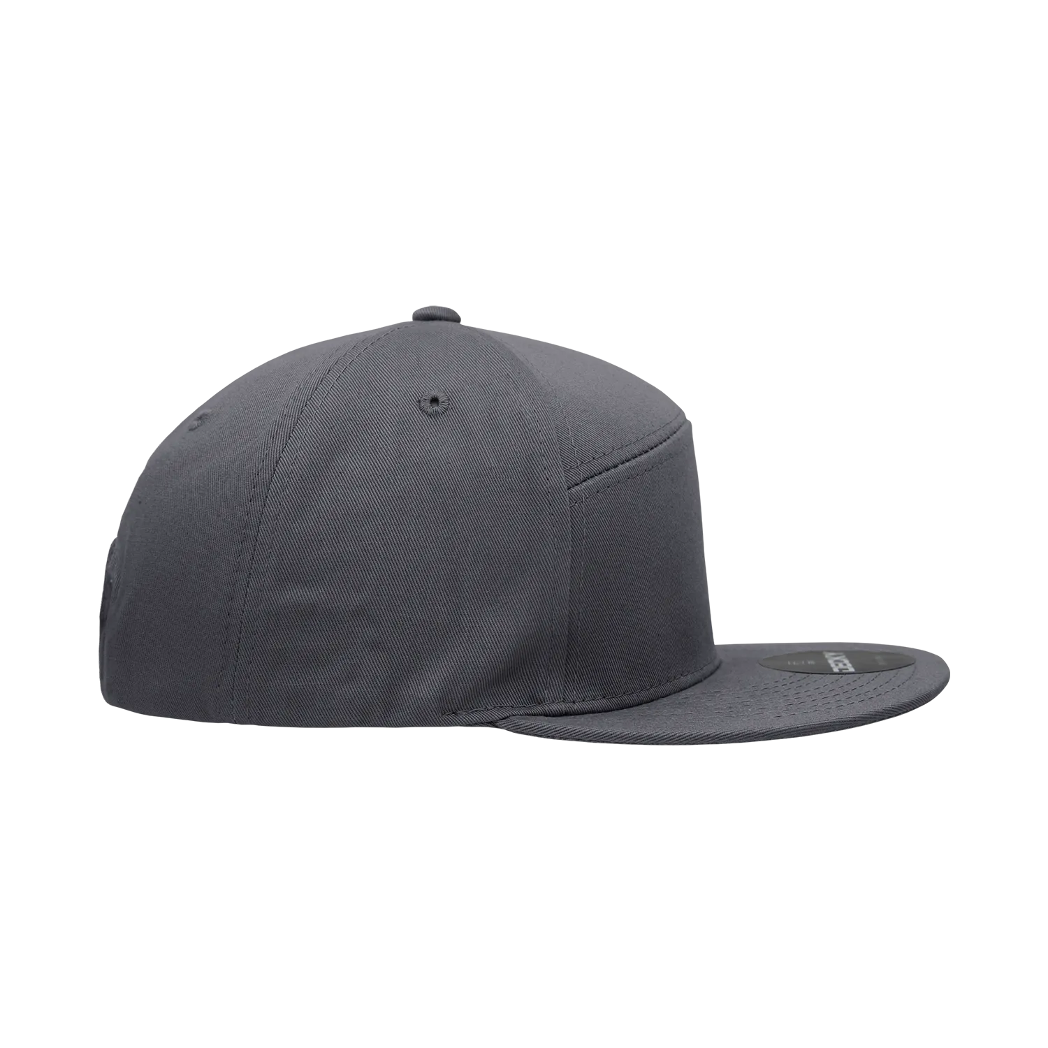 Decky 1098 7 Panel Flat Bill Hat, Snapback, 7 Panel High Profile Structured Cap - CASE Pricing