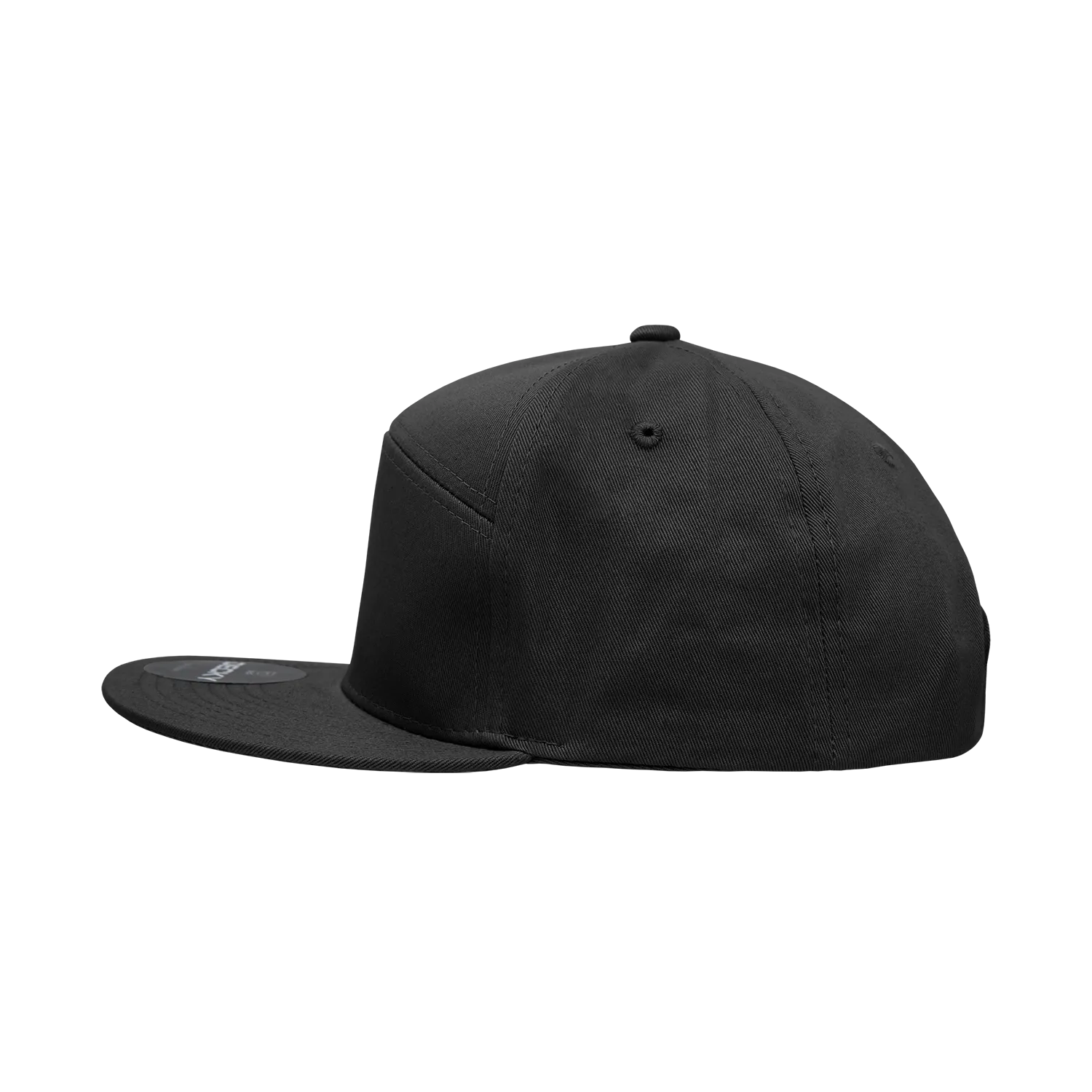 Decky 1098 7 Panel Flat Bill Hat, Snapback, 7 Panel High Profile Structured Cap - CASE Pricing