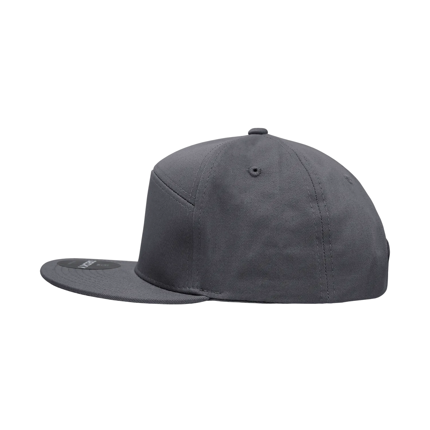 Decky 1098 7 Panel Flat Bill Hat, Snapback, 7 Panel High Profile Structured Cap - CASE Pricing