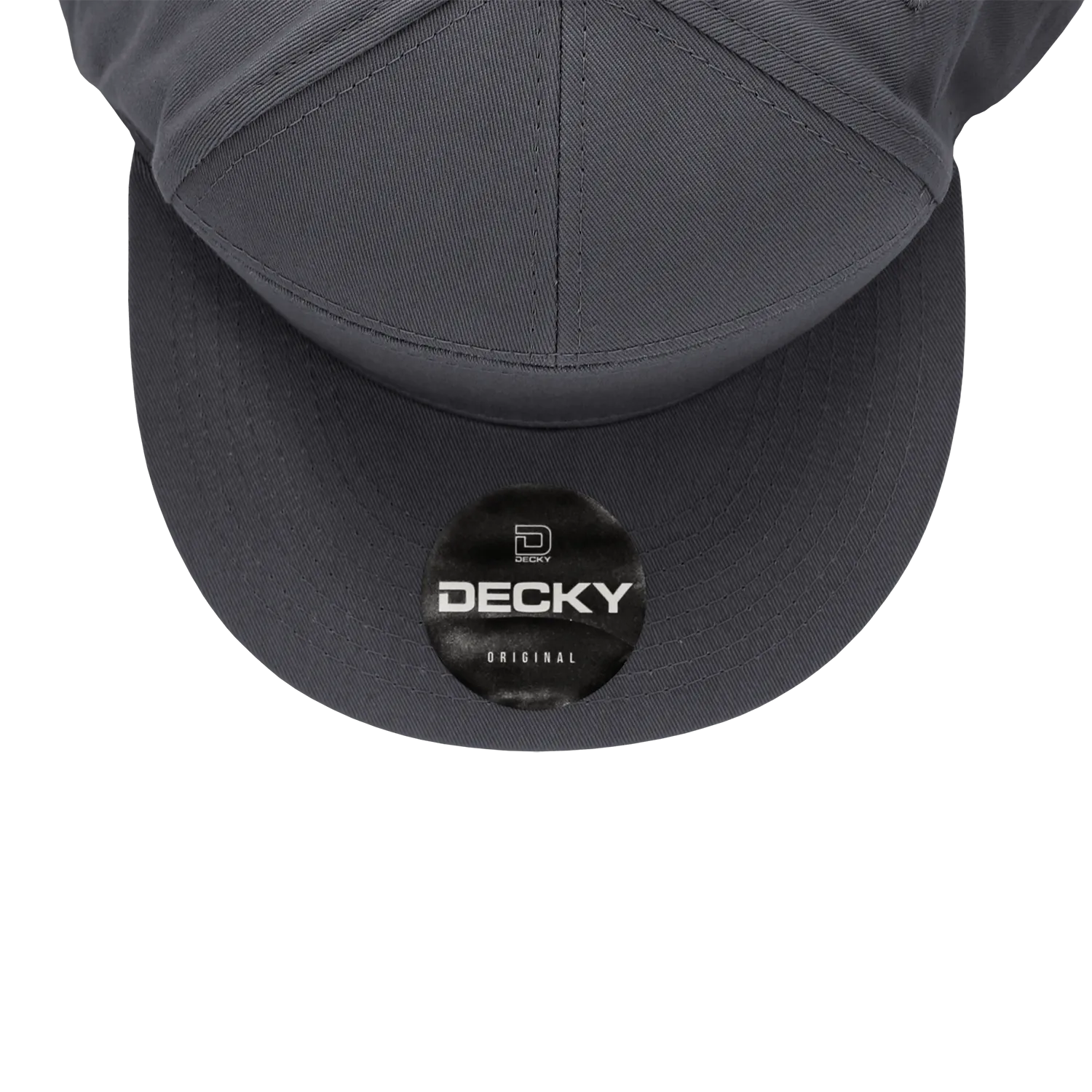 Decky 1098 7 Panel Flat Bill Hat, Snapback, 7 Panel High Profile Structured Cap - CASE Pricing