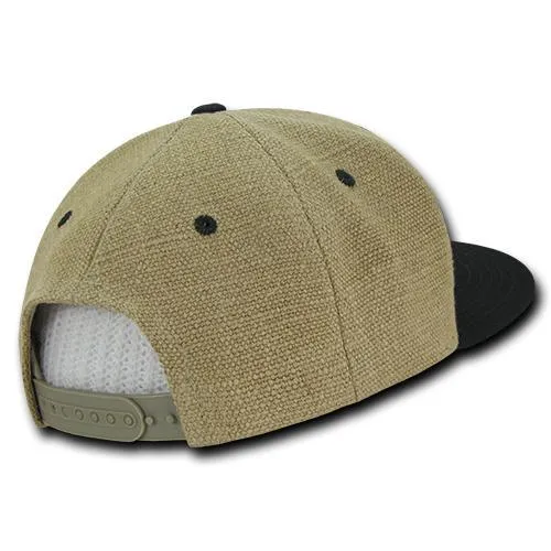 Decky 1099 Heavy Jute Flat Bill Snapback Hat