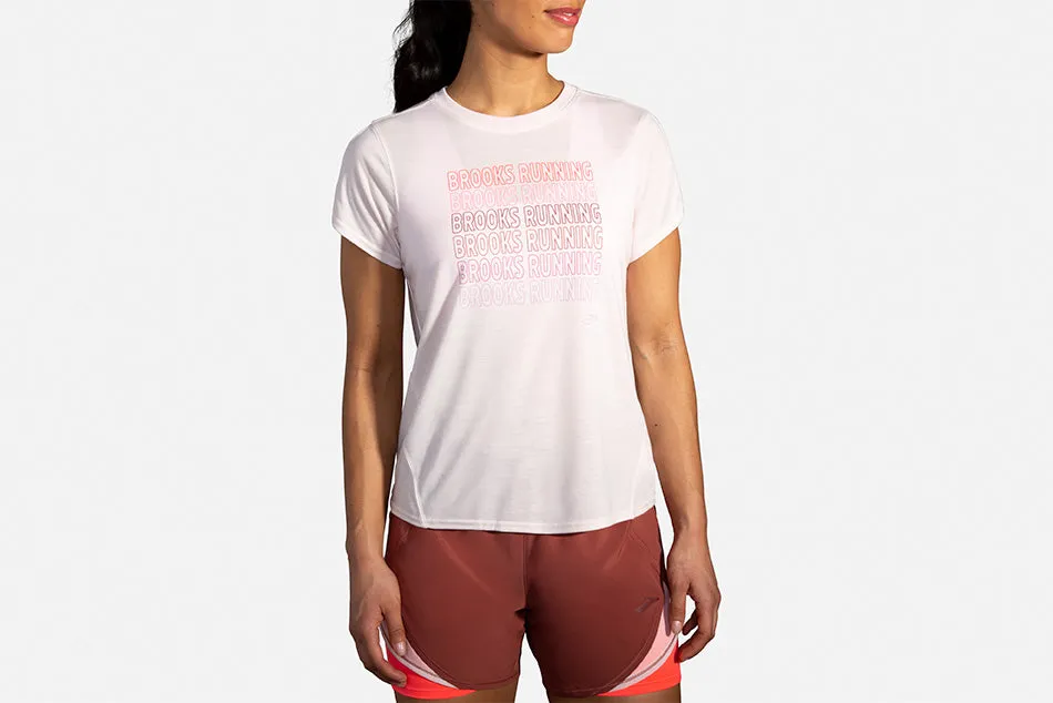 Distance Graphic Short Sleeve Women's running tops