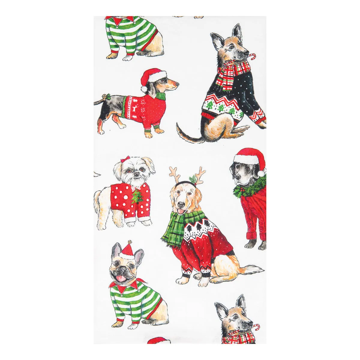 Dog Christmas Kitchen Towel