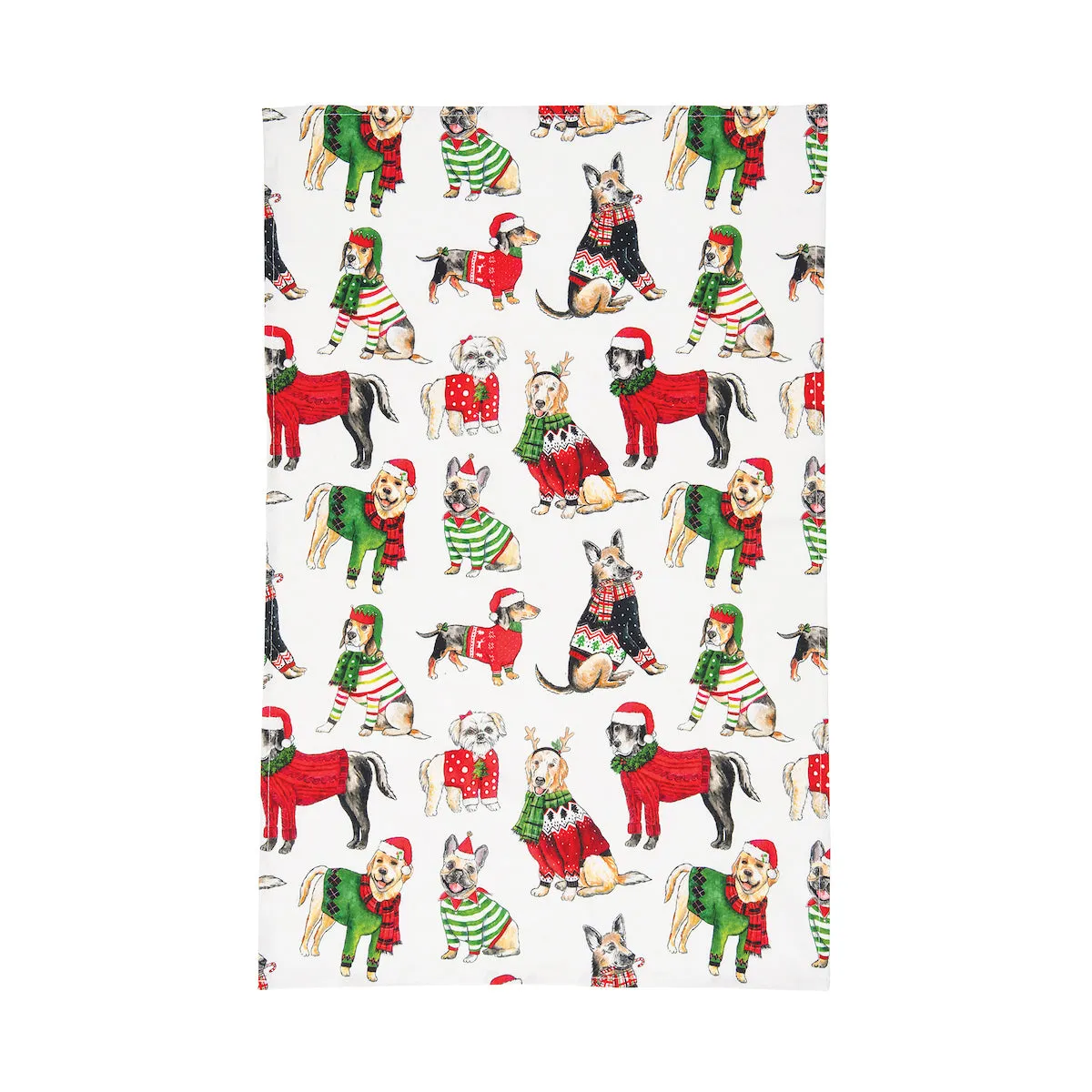 Dog Christmas Kitchen Towel