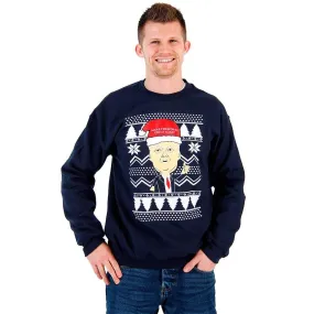 Former President Make Christmas Great Again Ugly Sweatshirt