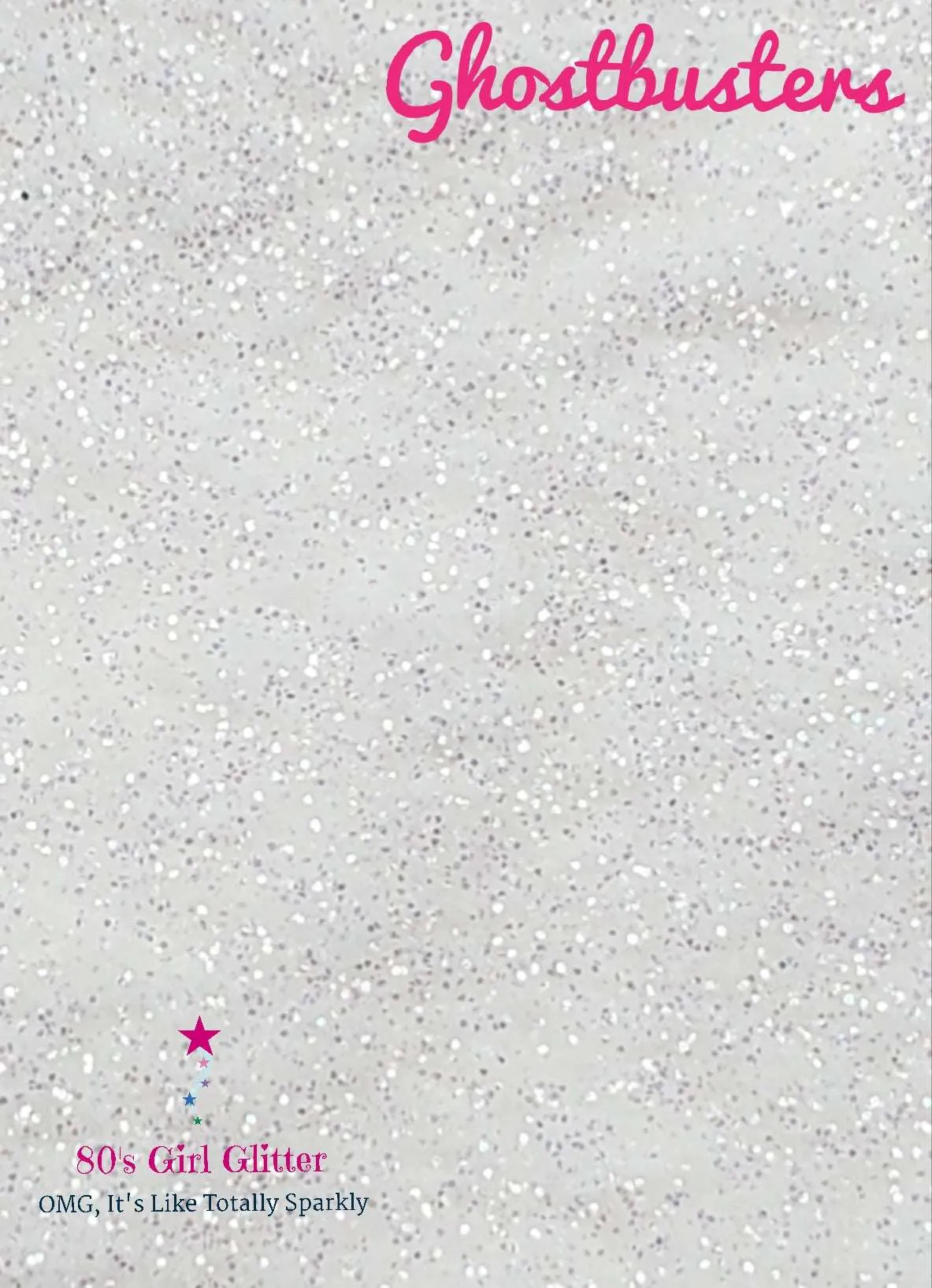 Ghostbusters - Glitter - White Glitter - Fine Glitter - White Opalescent Iridescent Glitter