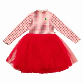 Girls dresses | Bell Tree Dress - Red | Petite Hailey