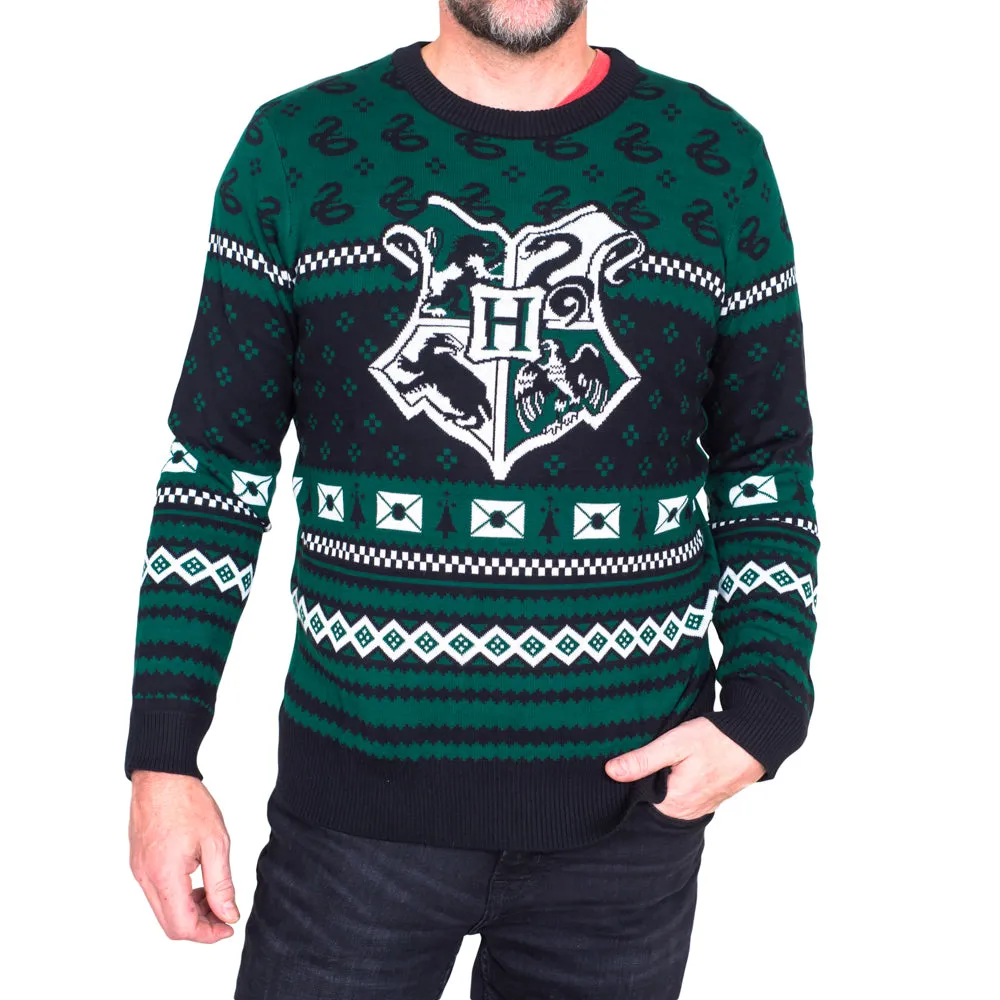 Harry Potter Slytherin Xmas Patterns Ugly Christmas Sweater