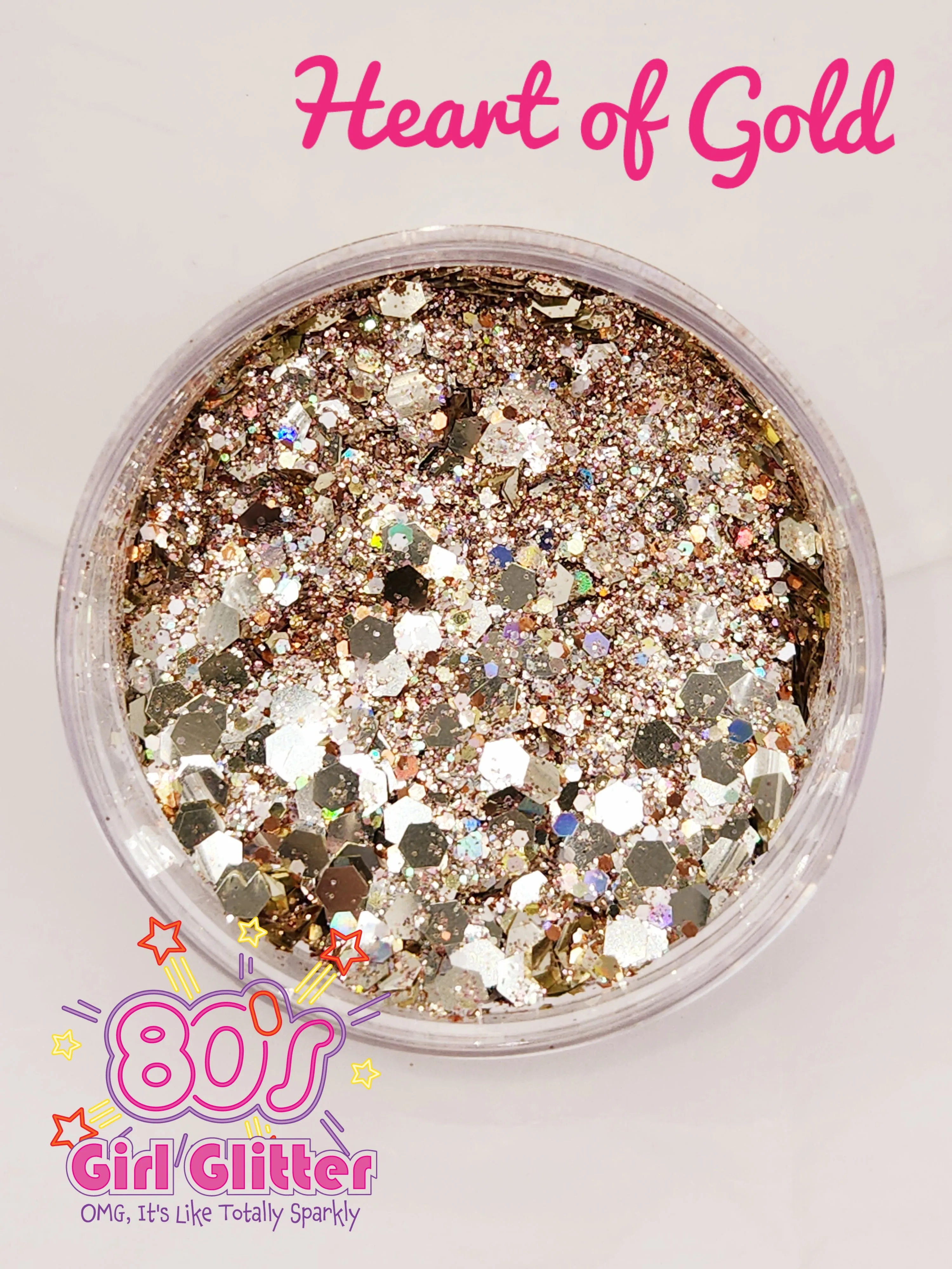 Heart of Gold - Glitter - Gold Glitter - Glitter for Tumblers - Glitter for Nails - Glitter for Slime