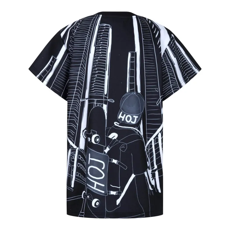 Hoj AW22 Oversized Boys Mono Print T-Shirt