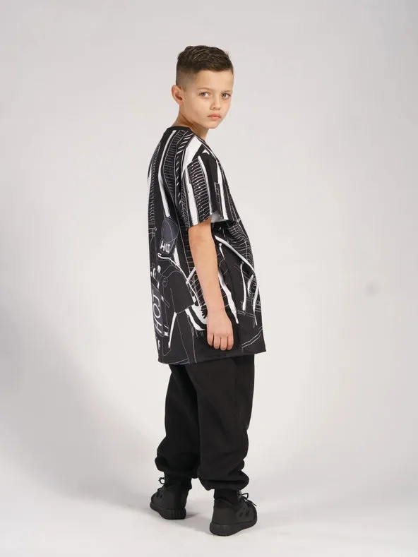 Hoj AW22 Oversized Boys Mono Print T-Shirt