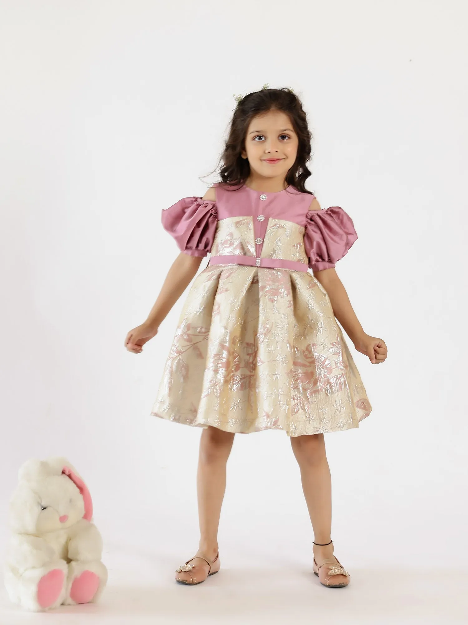 Janyas Closet Ellie Mauve Flower Girl Dress