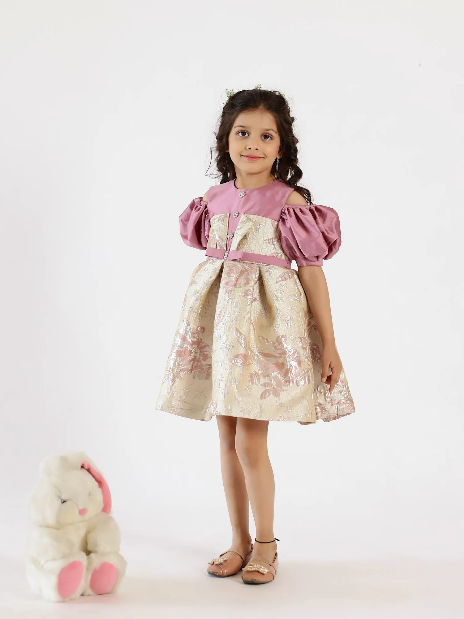 Janyas Closet Ellie Mauve Flower Girl Dress