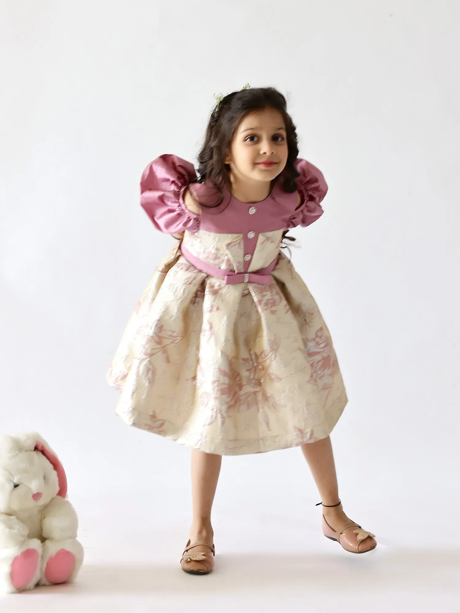 Janyas Closet Ellie Mauve Flower Girl Dress