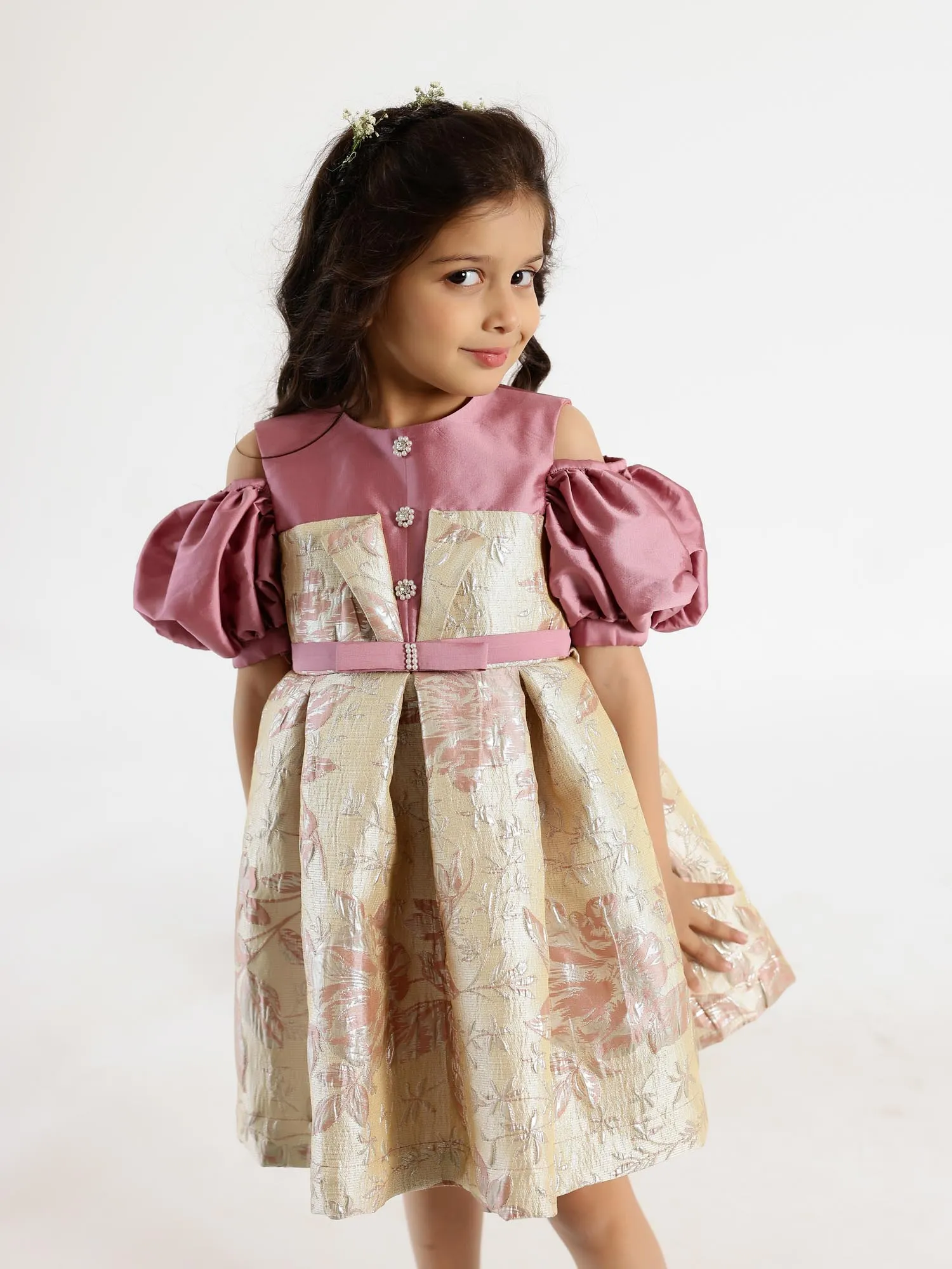 Janyas Closet Ellie Mauve Flower Girl Dress