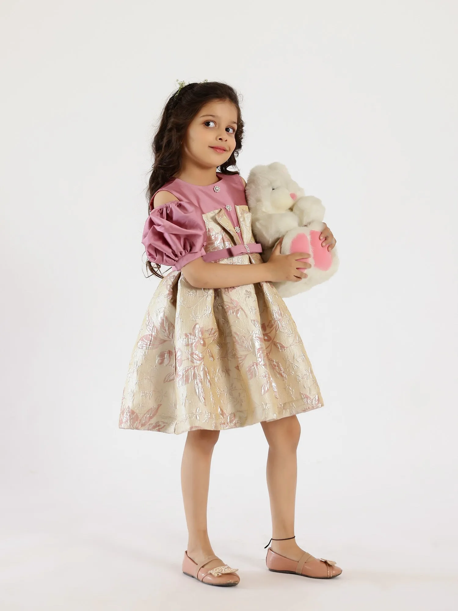 Janyas Closet Ellie Mauve Flower Girl Dress