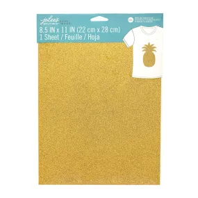 Jolee's Easy Image Iron-On Transfer Single Sheet 8.5"X11" - Gold Glitter*