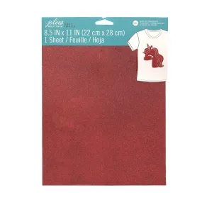 Jolee's Easy Image Iron-On Transfer Single Sheet 8.5"X11" - Red Glitter*