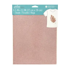 Jolee's Easy Image Iron-On Transfer Single Sheet 8.5"X11" - Rose Gold Glitter*