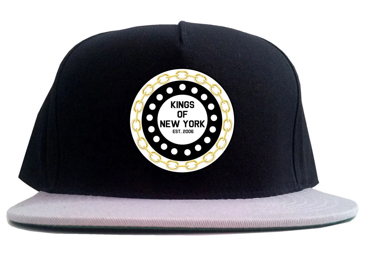 Kings Of NY Chain Logo 2 Tone Snapback Hat