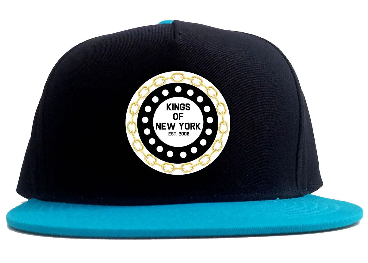 Kings Of NY Chain Logo 2 Tone Snapback Hat