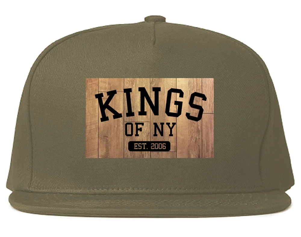 Kings Of NY Hardwood Basketball Logo Snapback Hat