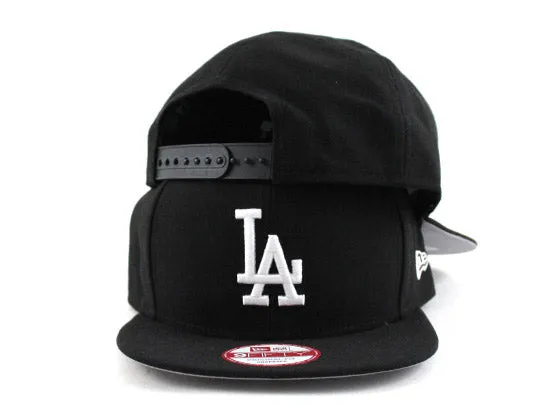 Los Angeles Dodgers New Era 9Fifty Snapback Hats (Black Gray Under Brim)